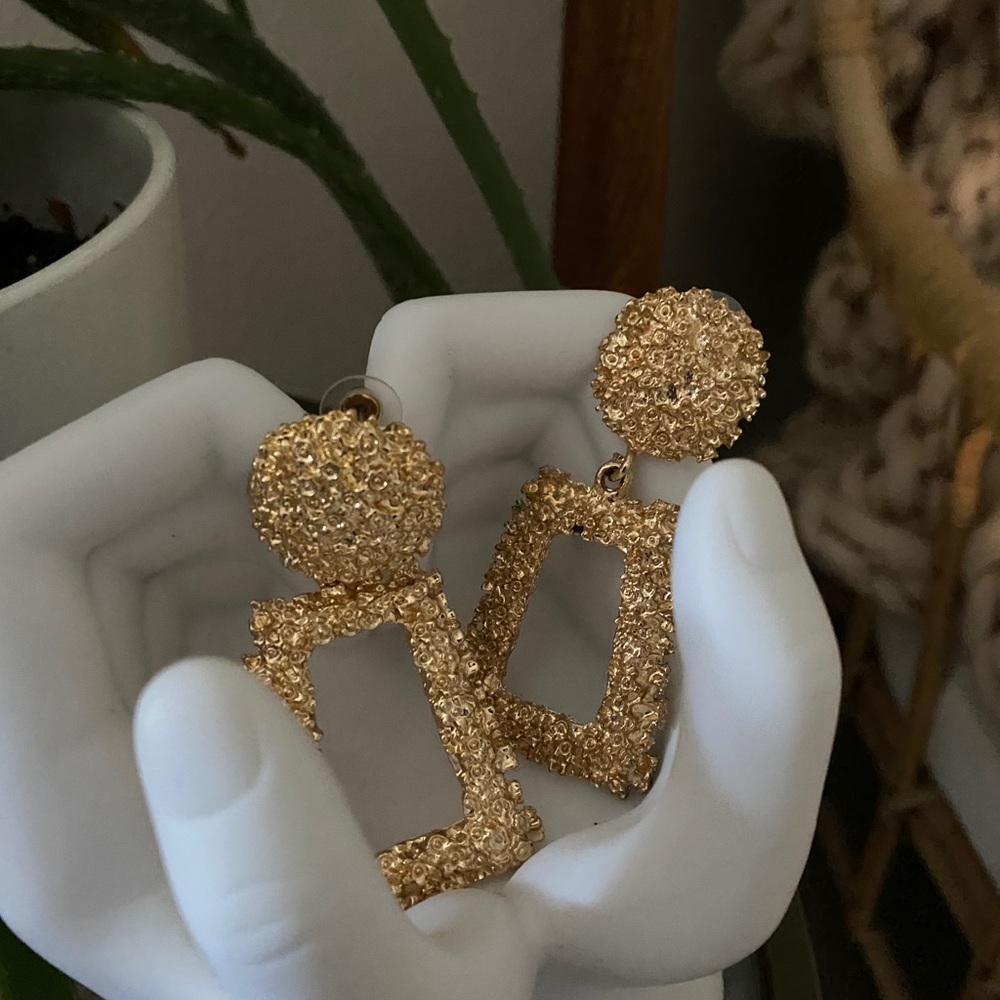 Geometric Statement Earrings - image 8